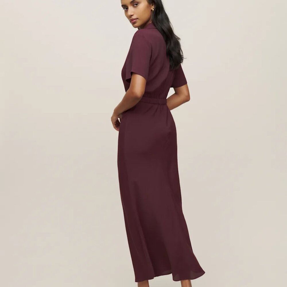 Reformation Danika Dress Prune - Size S - Picture 4 of 5